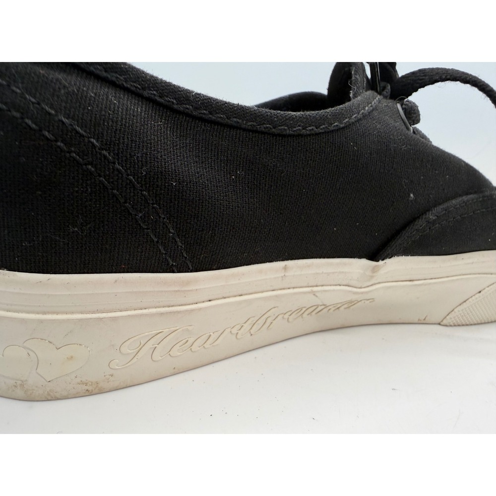 Vans Authentic Platform Heartbreaker Black Canvas Sneakers Womens 7.5 Mens 6 - Picture 13 of 14
